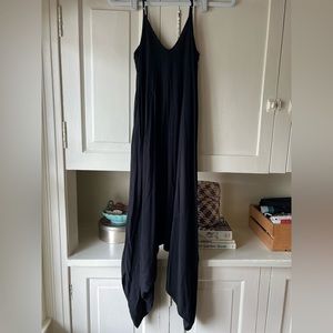 Silence + Noise Black Wide-Legged Jumpsuit - XS